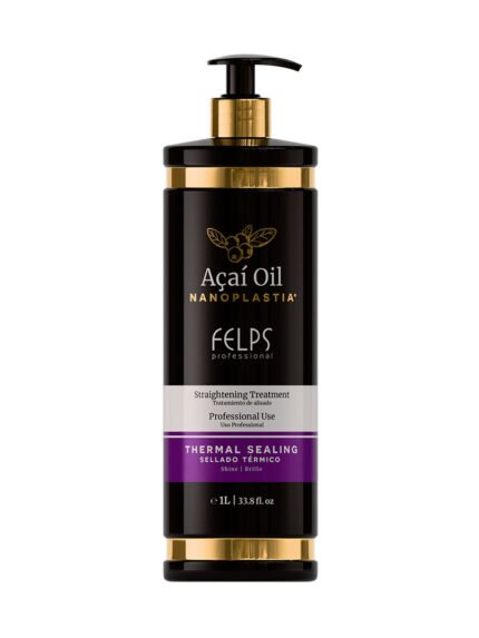 Brazilian açaí oil nanoplastia for smoothing coarse, frizzy, resistant hair in salons