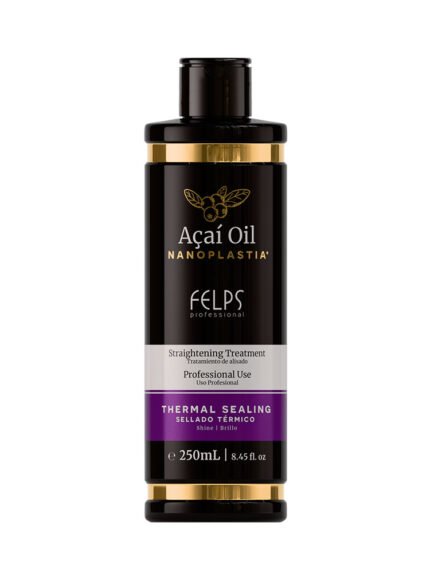 Brazilian açaí oil nanoplastia for smoothing coarse, frizzy, resistant hair in salons