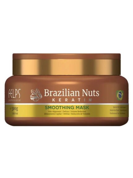 Nourishing Brazilian hair botox treatment with Brazil nut and macadamia oils for frizzy hair