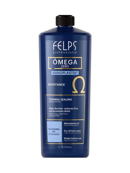 Litre bottle of nanoplastia straightening treatment for coarse, resistant, frizzy hair