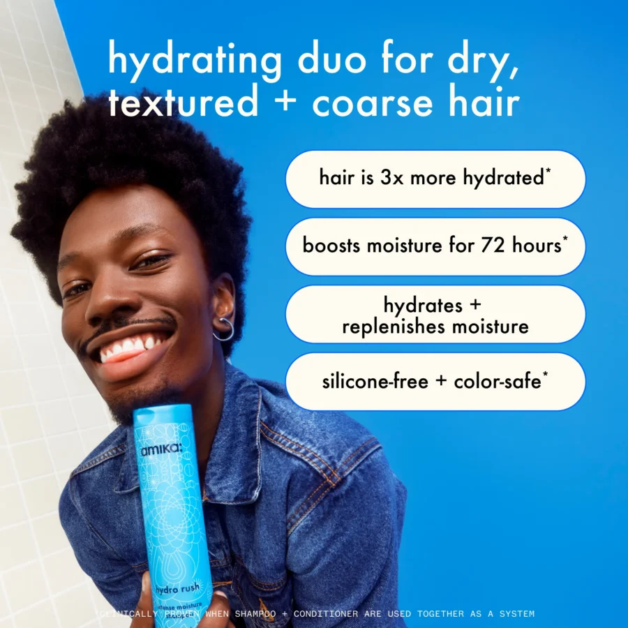 AMIKA - Hydro Rush Moisture Conditioner for Dry Hair - 275 ml - Image 3