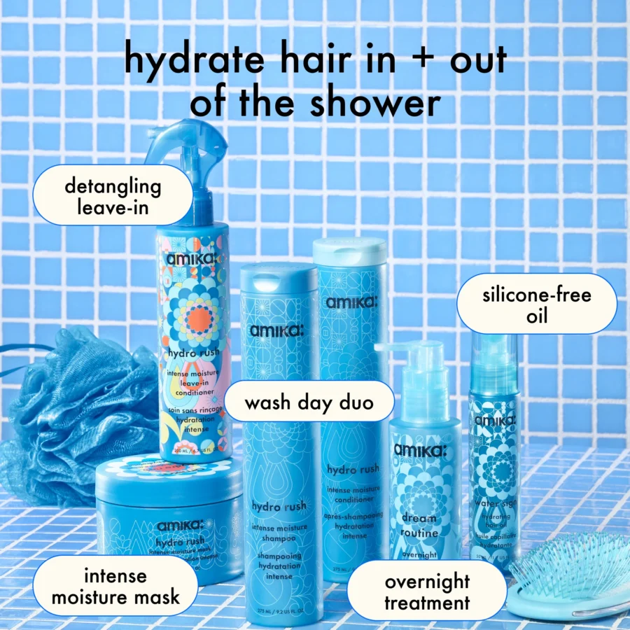 AMIKA - Hydro Rush Moisture Conditioner for Dry Hair - 275 ml - Image 7