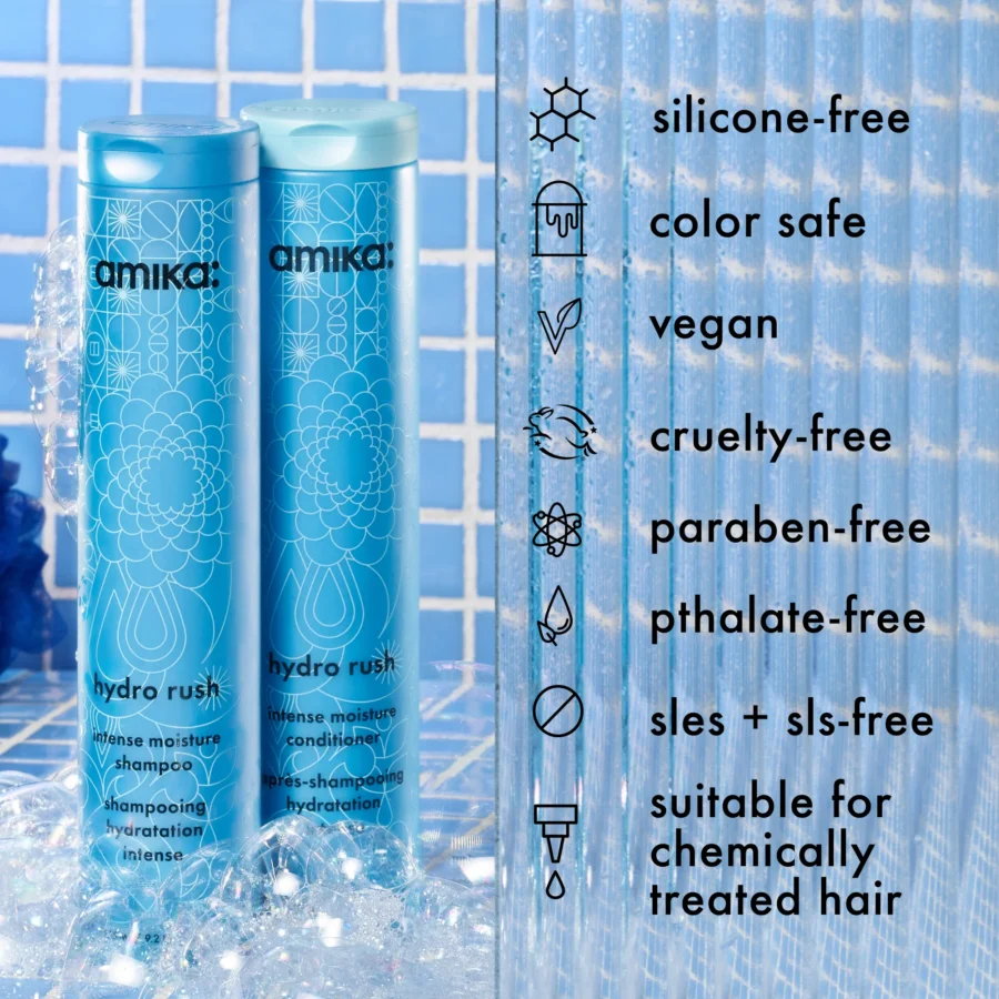AMIKA - Hydro Rush Moisture Conditioner for Dry Hair - 275 ml - Image 9