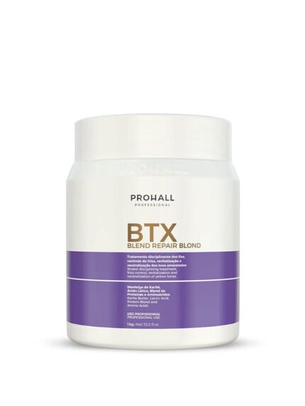 Purple reconstruction hair botox for severely damaged blonde overprocessed hair