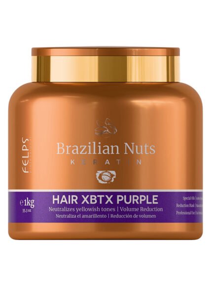 Purple Felps hair botox with Brazil nut smoothing treatment for frizzy hair