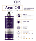 Felps Açaí Oil Blond Nanoplastia – Strong Straightening + Tone Control – 1L - Image 2