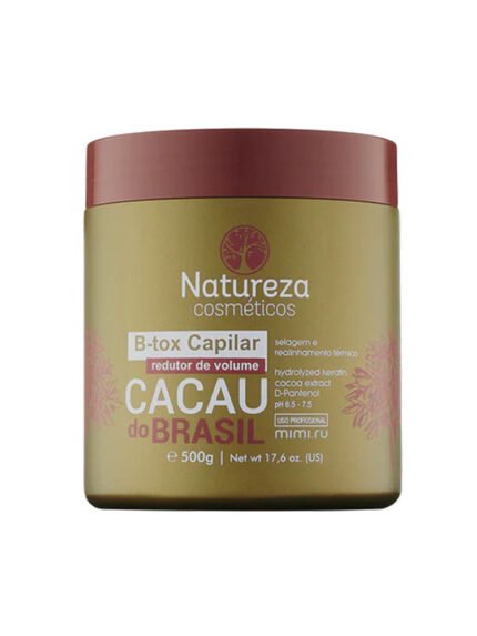 Professional cocoa-enriched hair botox for nourishing and smoothing dry, frizzy, thick hair
