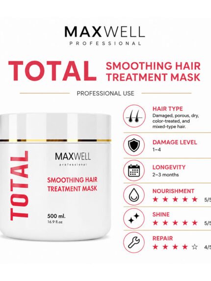 Concentré de botox capillaire brésilien en flacon de 500ml pour cheveux endommagés et poreux