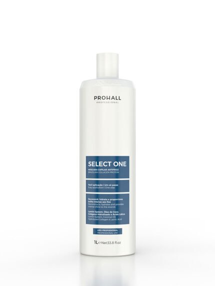 Professional keratin collagen treatment bottle for reconstructing damaged and chemically treated hair