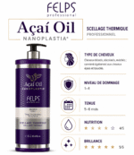 Felps Açaí Oil Blond Nanoplastia – Lissage puissant + contrôle des tons – 250 ml – Image 2