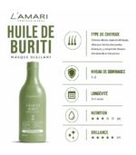 L'Amari Buriti Oil – Traitement lissant à la kératine – 500 ml – Image 2