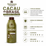 Natureza Cacau do Brasil – Traitement lissant à la kératine – 500ml – Image 2