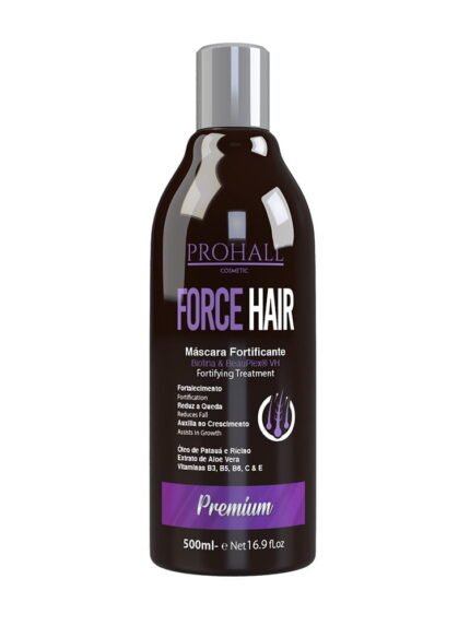 Pot de masque fortifiant Prohall Force Hair, format professionnel de 500 ml