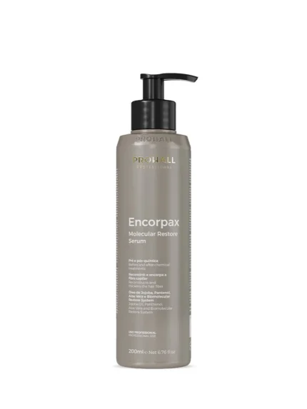Flacon de sérum de restauration moléculaire Prohall pour cheveux fragilisés et surtraités, 200 ml