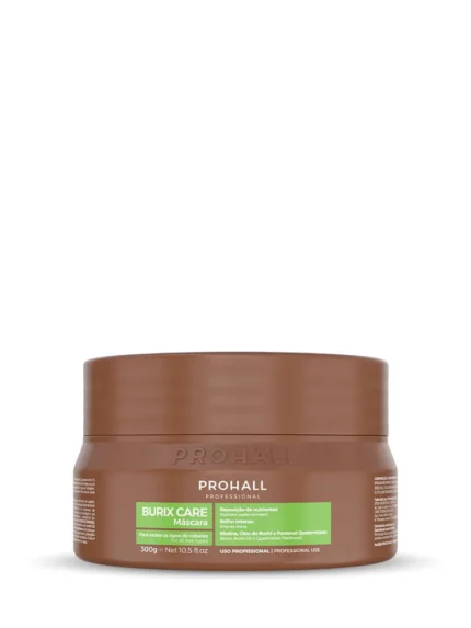 Pot de masque réparateur professionnel Prohall de 300 g pour l'entretien des lissages