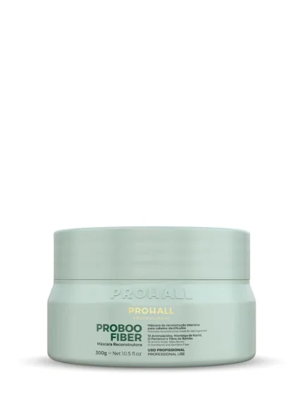 Pot vert menthe de masque reconstructeur Prohall Proboo Fiber, 300 grammes