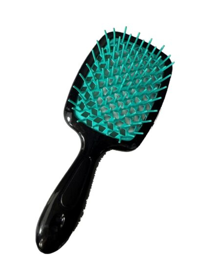 Vented Detangle Hair Brush – Black/Turquoise